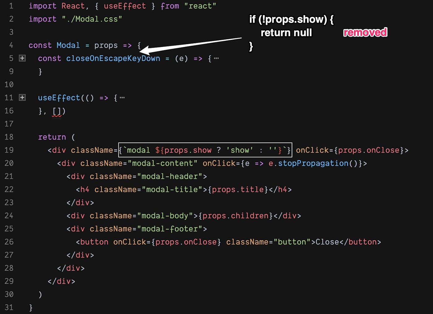 How to create a Modal Component in React from basic to advanced? | by Thi  Tran | TinySo | Medium