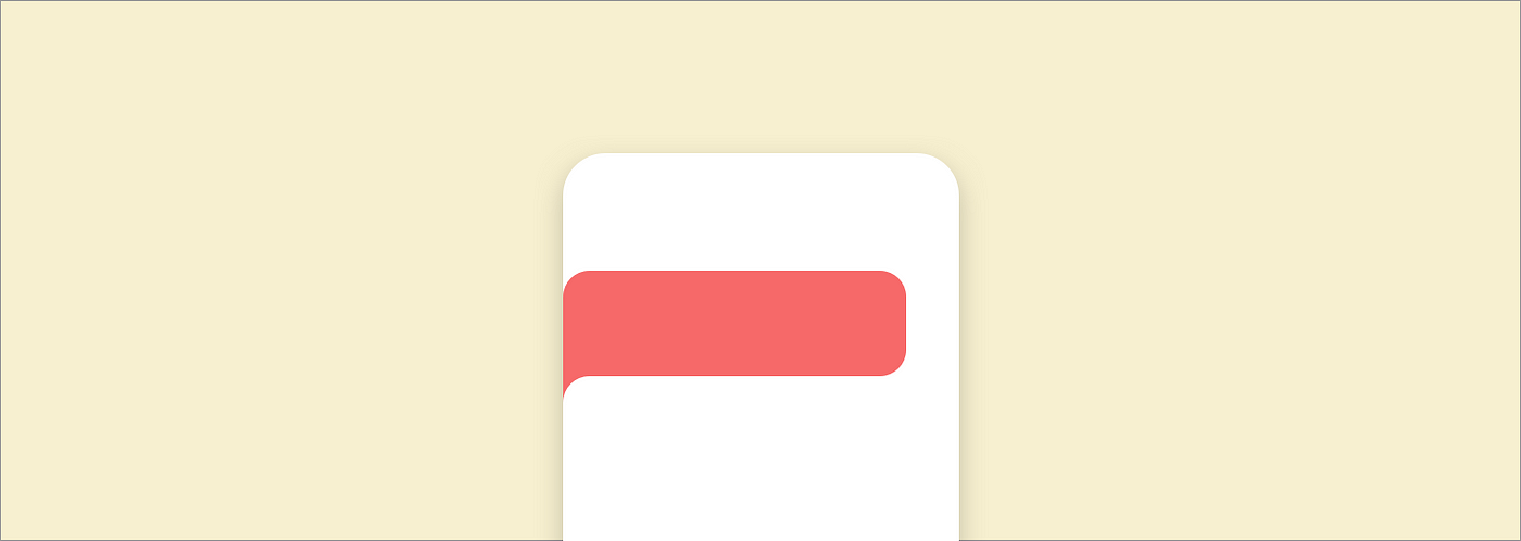 How to make a fancy inverted border radius in CSS | by Jeroen Knol | ITNEXT
