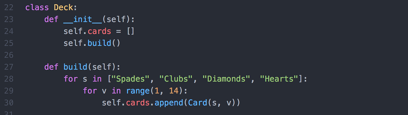 Build a Deck of Cards with OO Python | by Anthony Tapias | Medium