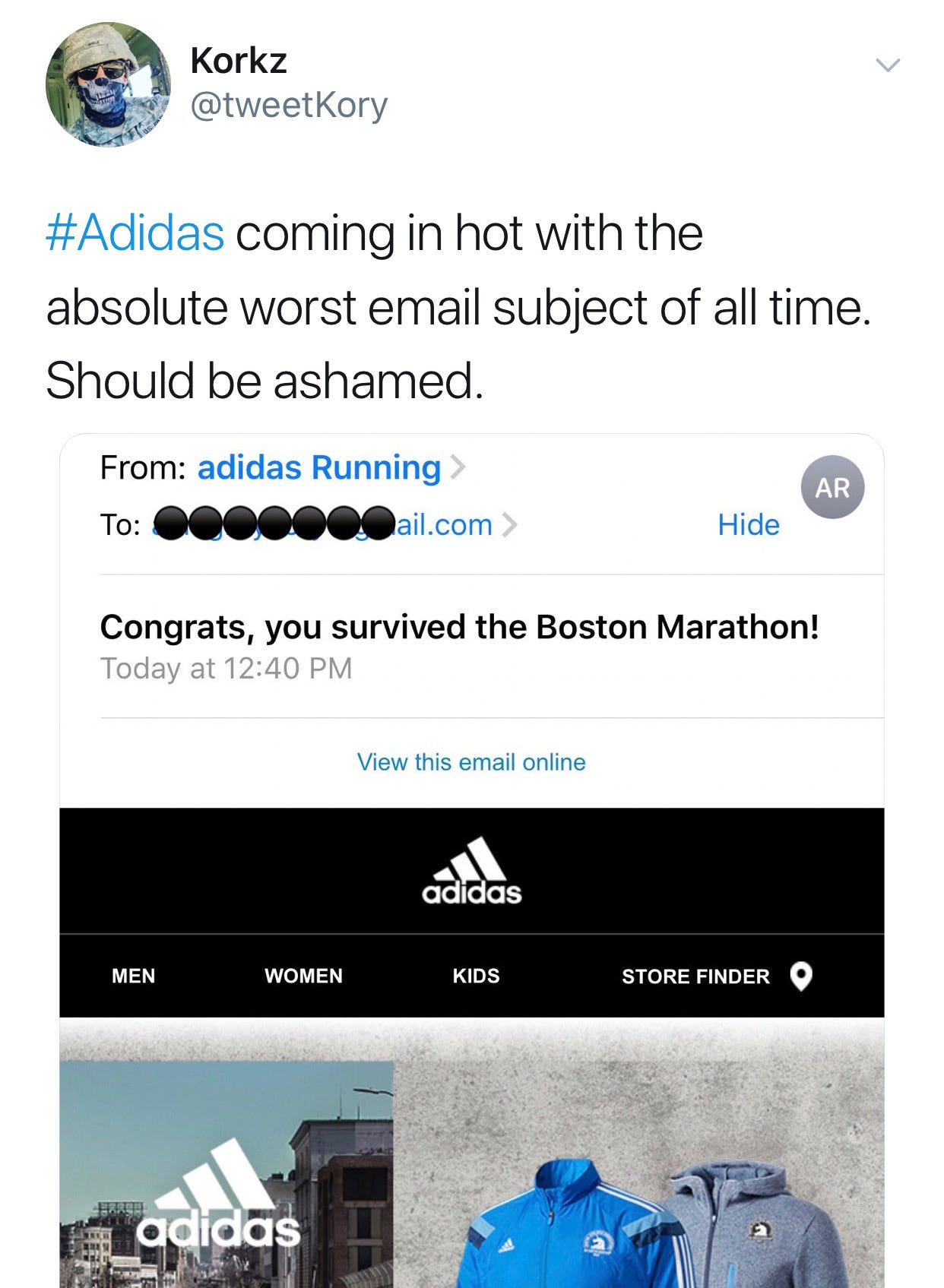Adidas' Boston Marathon Congratulatory Email Causes Major Backlash | by  Claudia Witczak | Medium