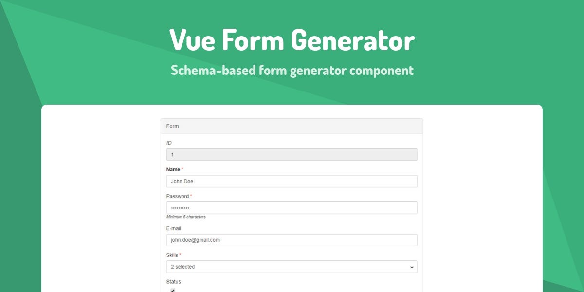 Making Vue.js Forms Easy with Vue Formulate and Vue Form Generator | by  Diligent Dev | JavaScript in Plain English