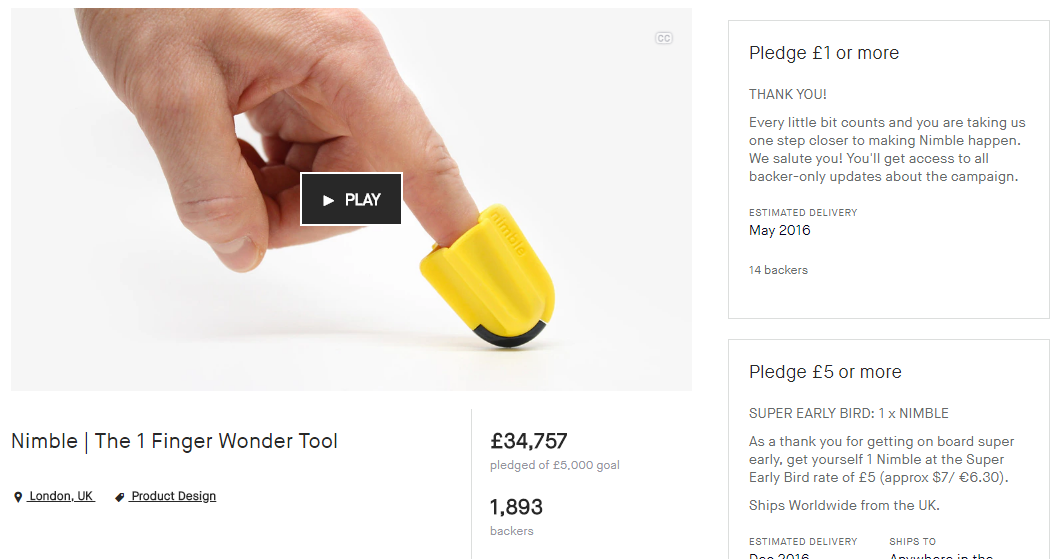 From Idea To Amazon How To Make Your Product Design A Reality In 14 - our successful crowdfunding campaign for nimble