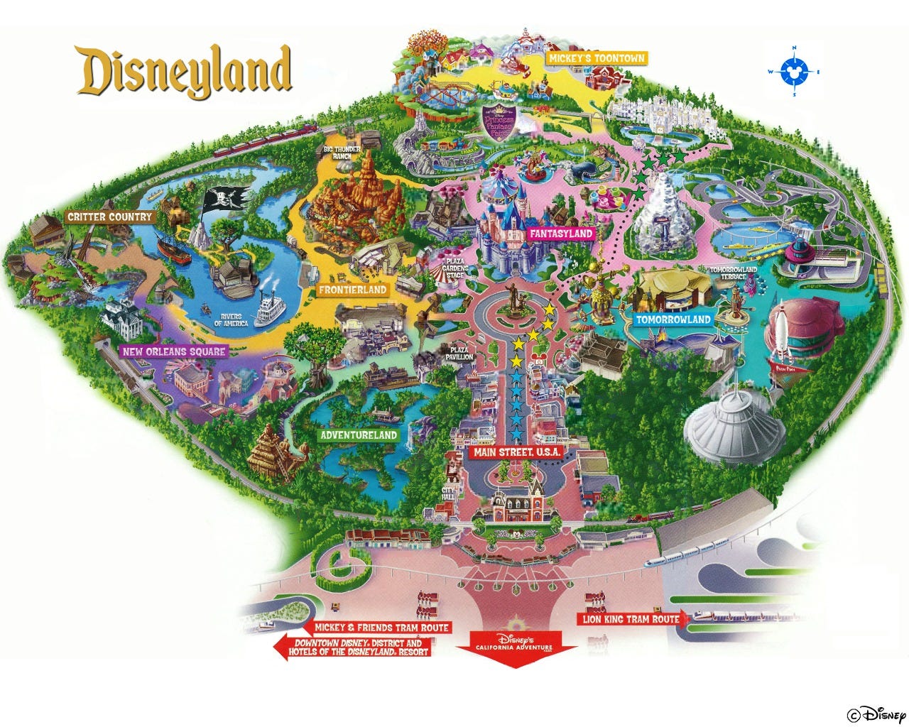 Disneyland Vs Disney World Map Disneyland Vs Walt Disney World Attractions By Ella Nike Medium