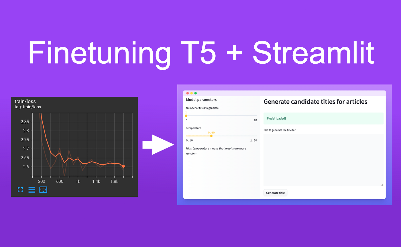 A Full Guide to Finetuning T5 for Text2Text and Building a Demo with  Streamlit | by Fabio Chiusano | NLPlanet | Medium
