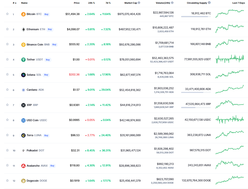 cryptocurrencies with capped quantity