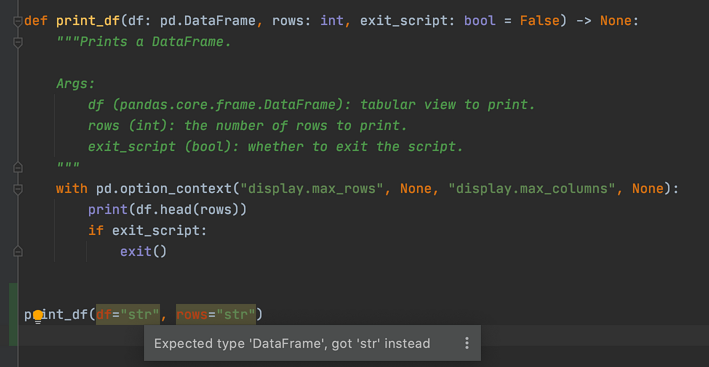 Python Type Hints Docstrings Automatically Insert Variables Types By Louis De Bruijn Towards Data Science