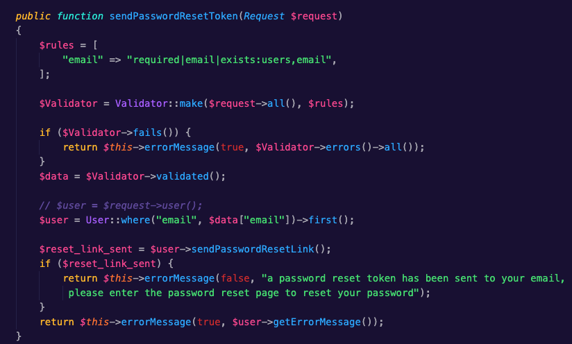 Laravel 8.x User password reset API | by NOOR FAROOQY | Medium