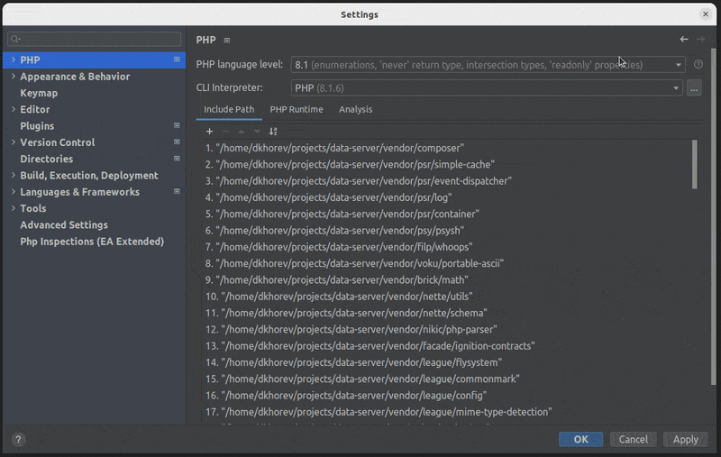 PHP executable