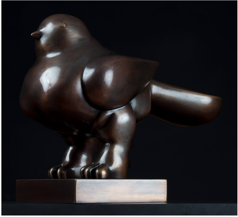 fernando botero bird sculpture