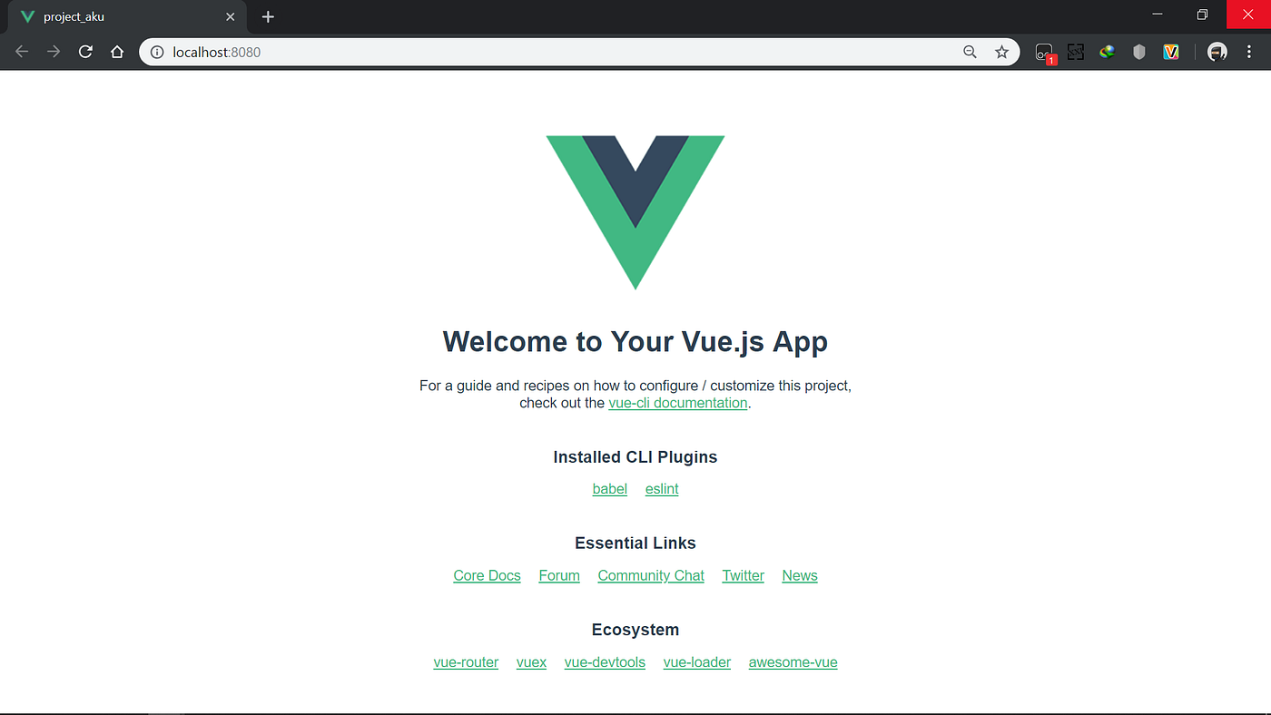 Cara Install Node.js dan Membuat Project Vue di Windows 10 by