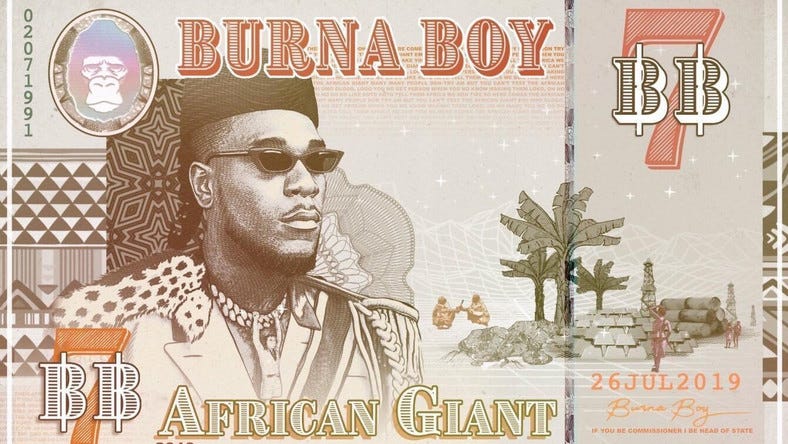 Burna Boy’s African Giant cover art