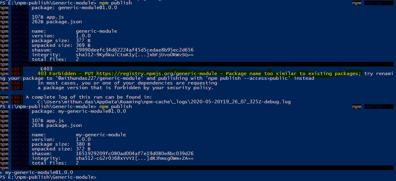 Publish npm module in npm registry Part — 1 by Mithun Das Medium