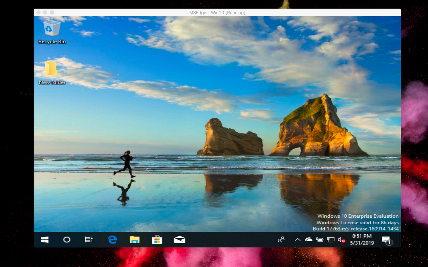 running windows on mac for free