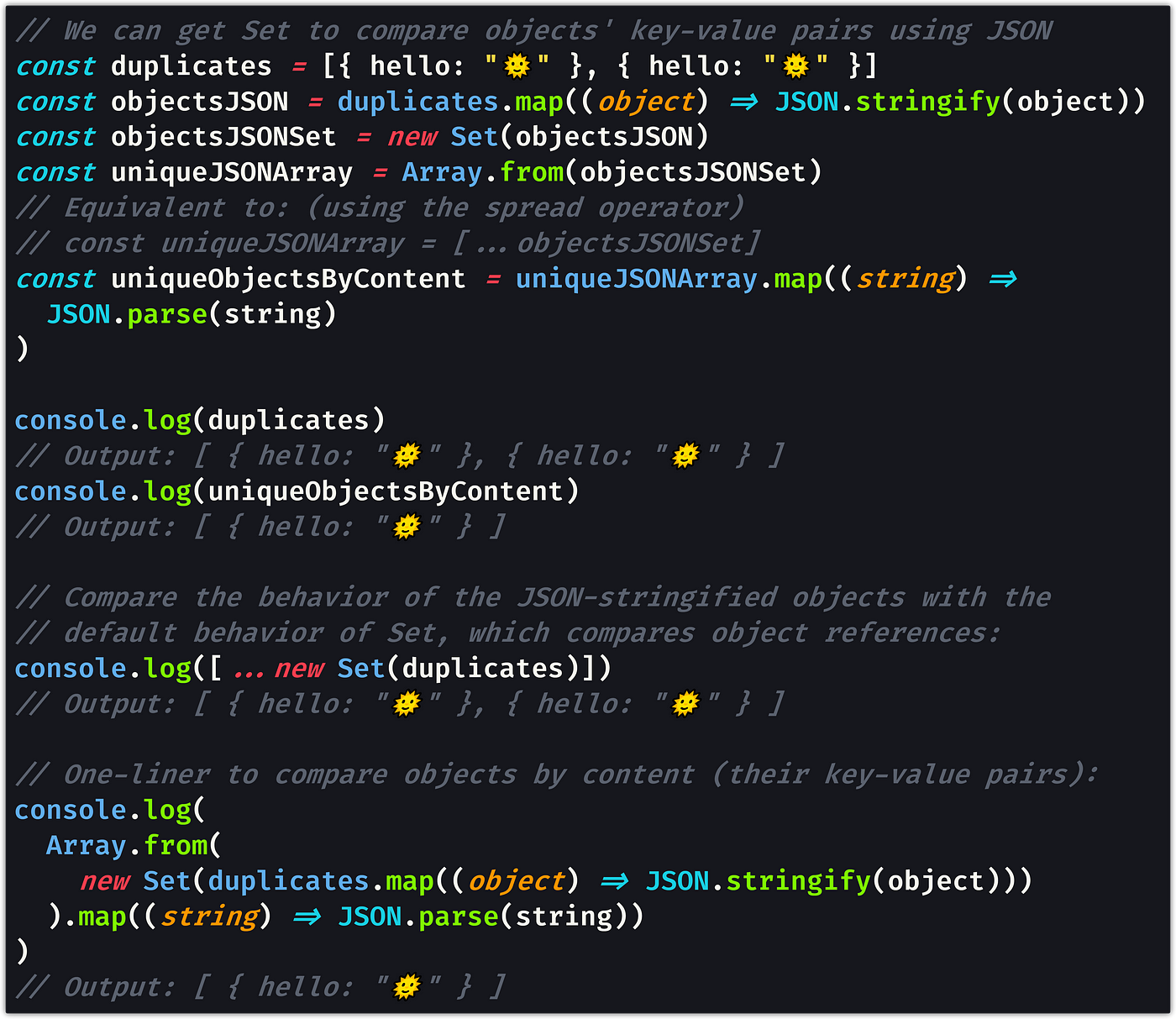 27 Convert Array To Set Javascript