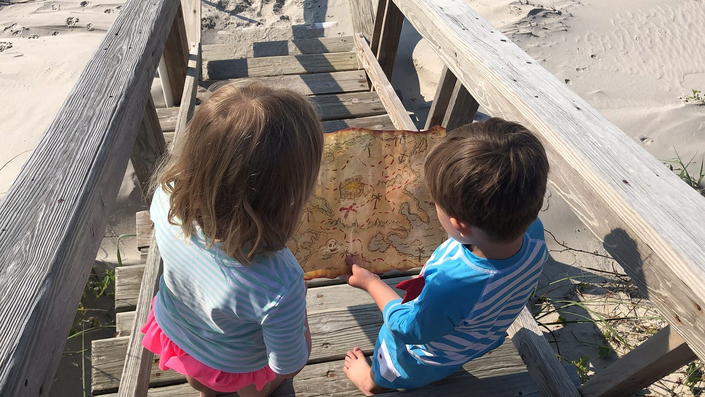 How I setup a pirate treasure hunt for my kids on our beach vacation | by  Michael D. Elder | Medium