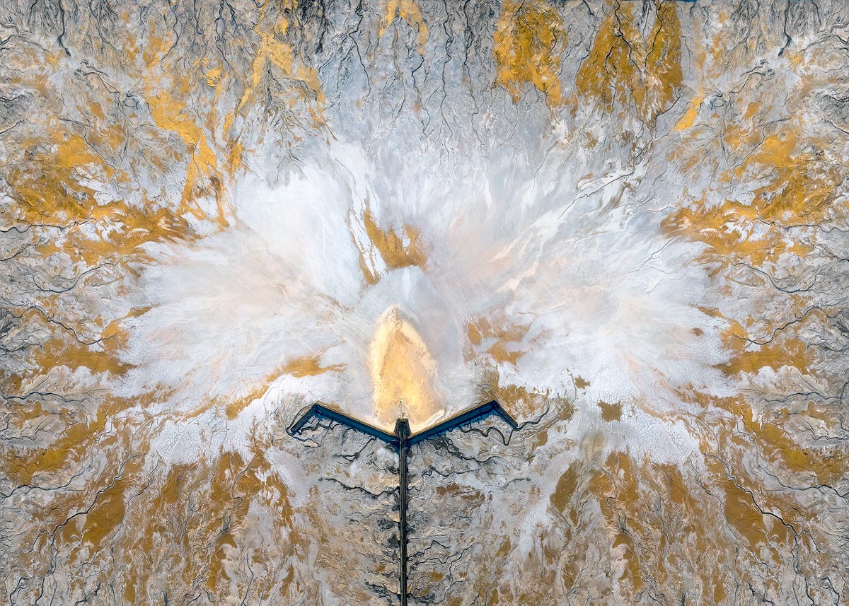 abstract photography from the sky