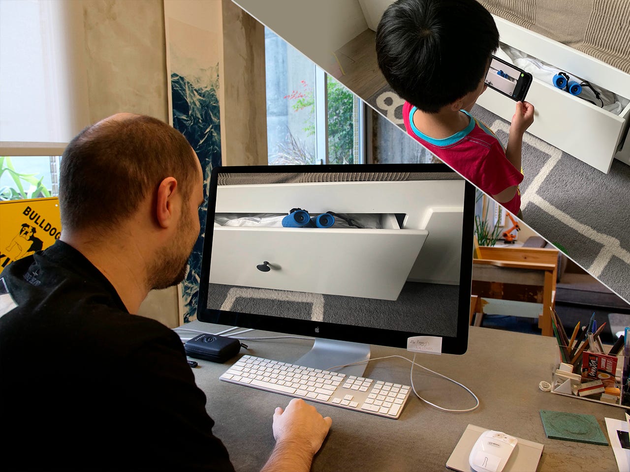 Use iDocCam as a remote camera and watch your kids embark on an indoor scavenger hunt.
