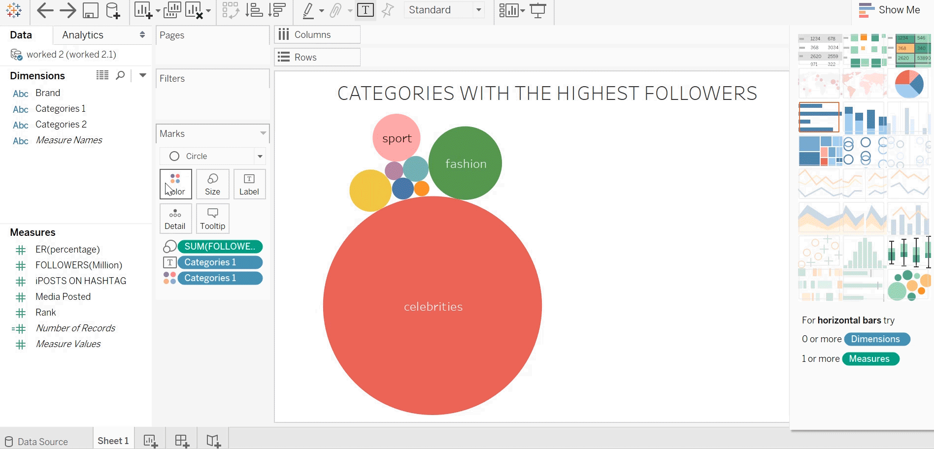 Data Visualization is done the right way with Tableau — Packed Bubble ...