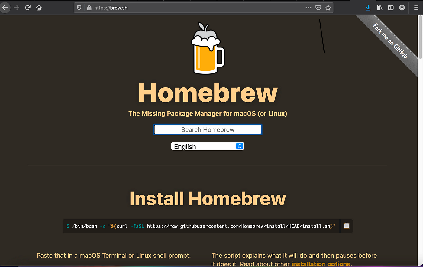 install python on mac brew