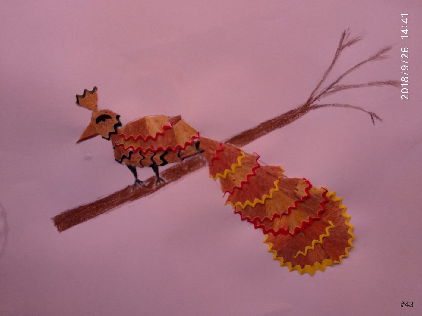 Pencil Shaving Art — Naan Creative Meet — September 2018 by Mari