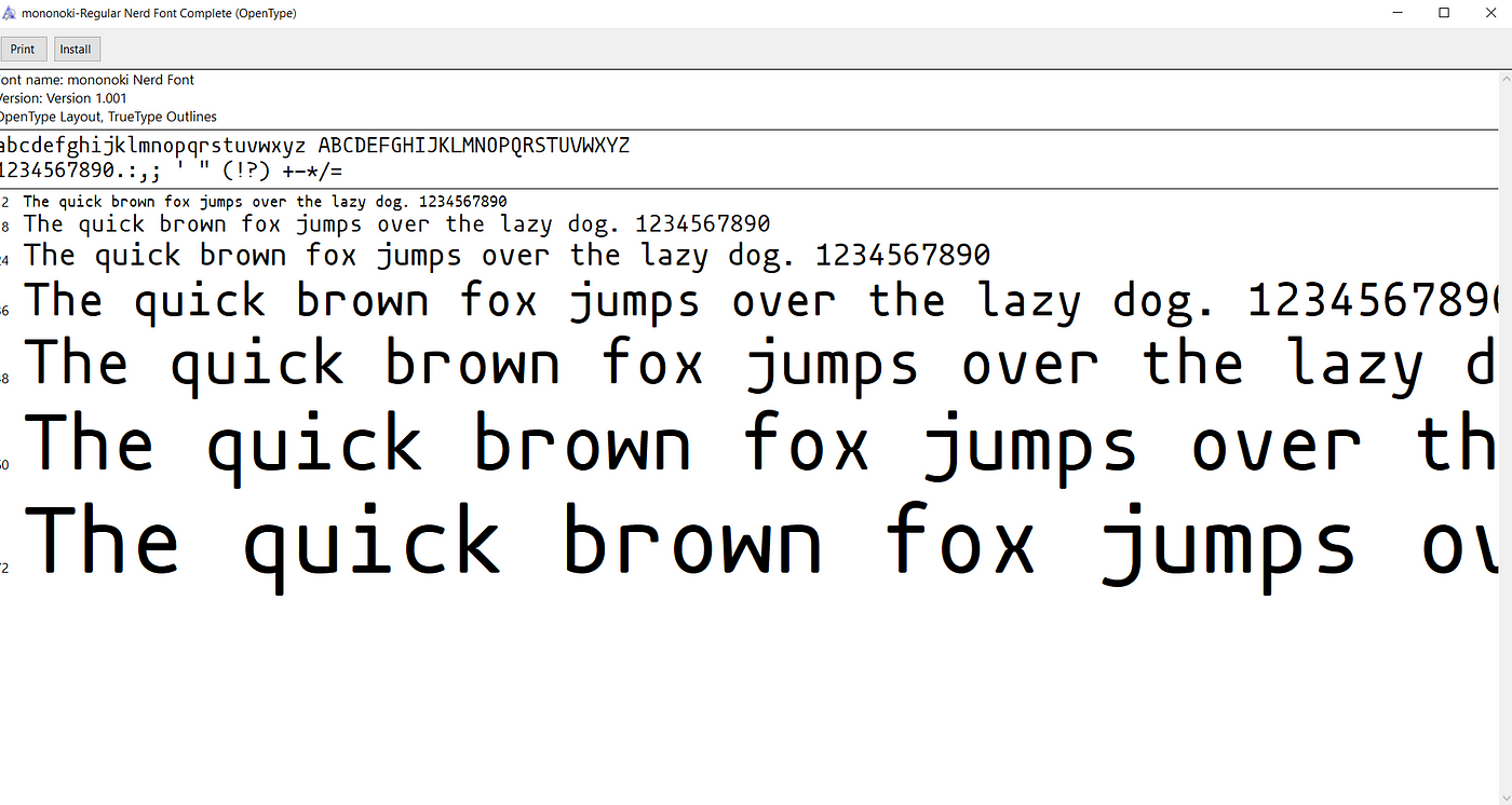 windows terminal font type windows terminal font type