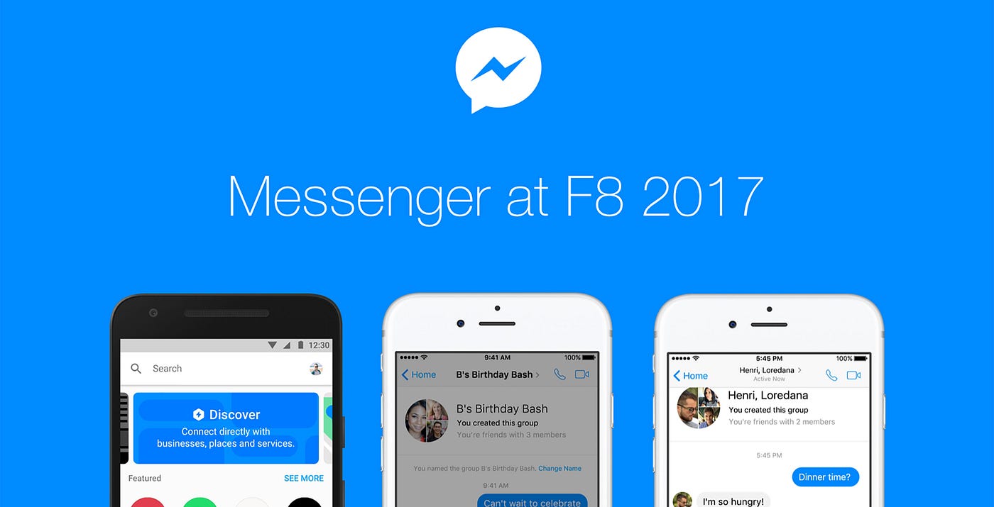 The Most Complete Report On What Facebook Messenger Has Launched On F8 | by  Vasili Shynkarenka | Chatbots Magazine