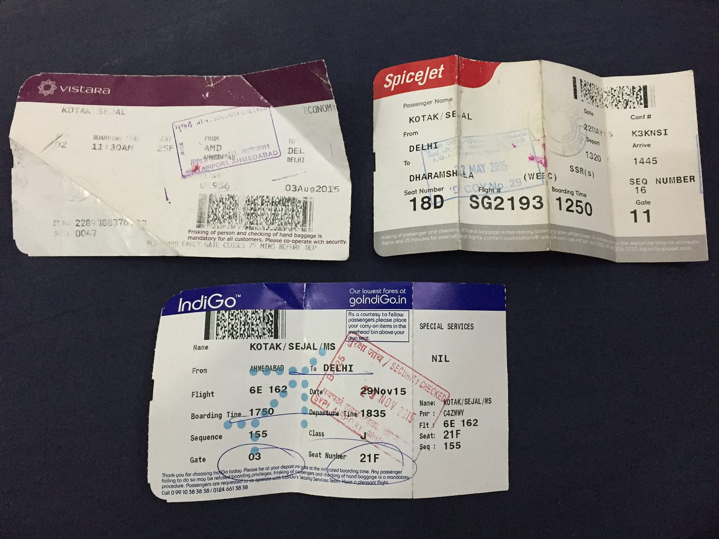Rethinking an airline boarding pass by Sejal Kotak Medium