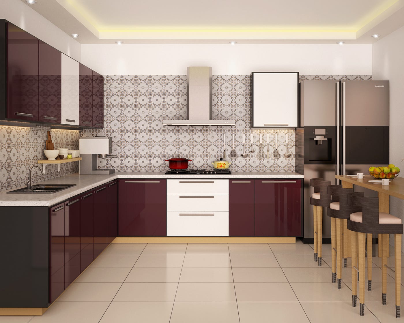 interior: One Room Kitchen Interior Design In Mumbai