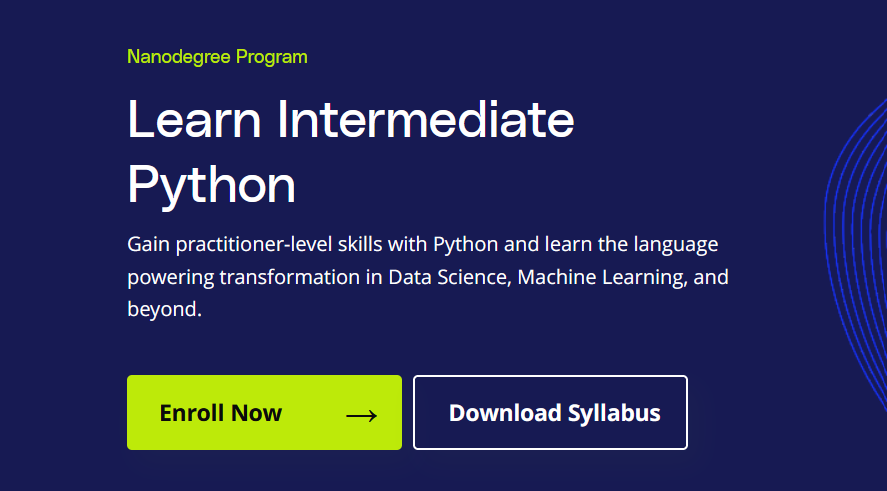 best Python course on Udacity