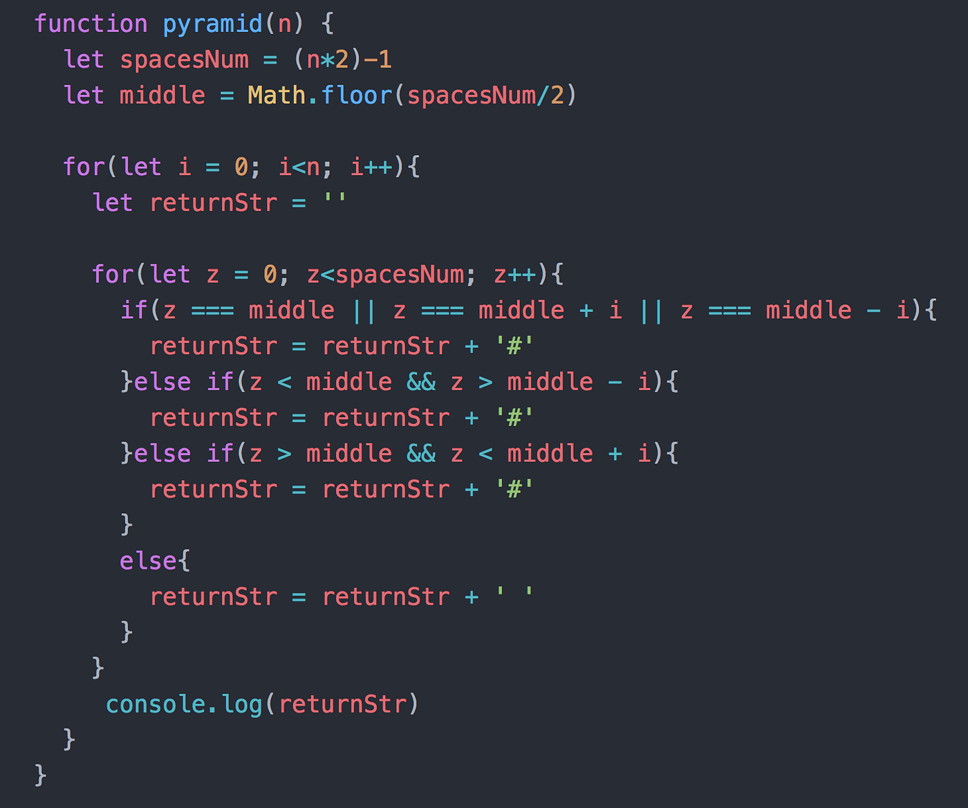 Solving the Pyramid Algorithm Question | by Matthew Welch | Medium
