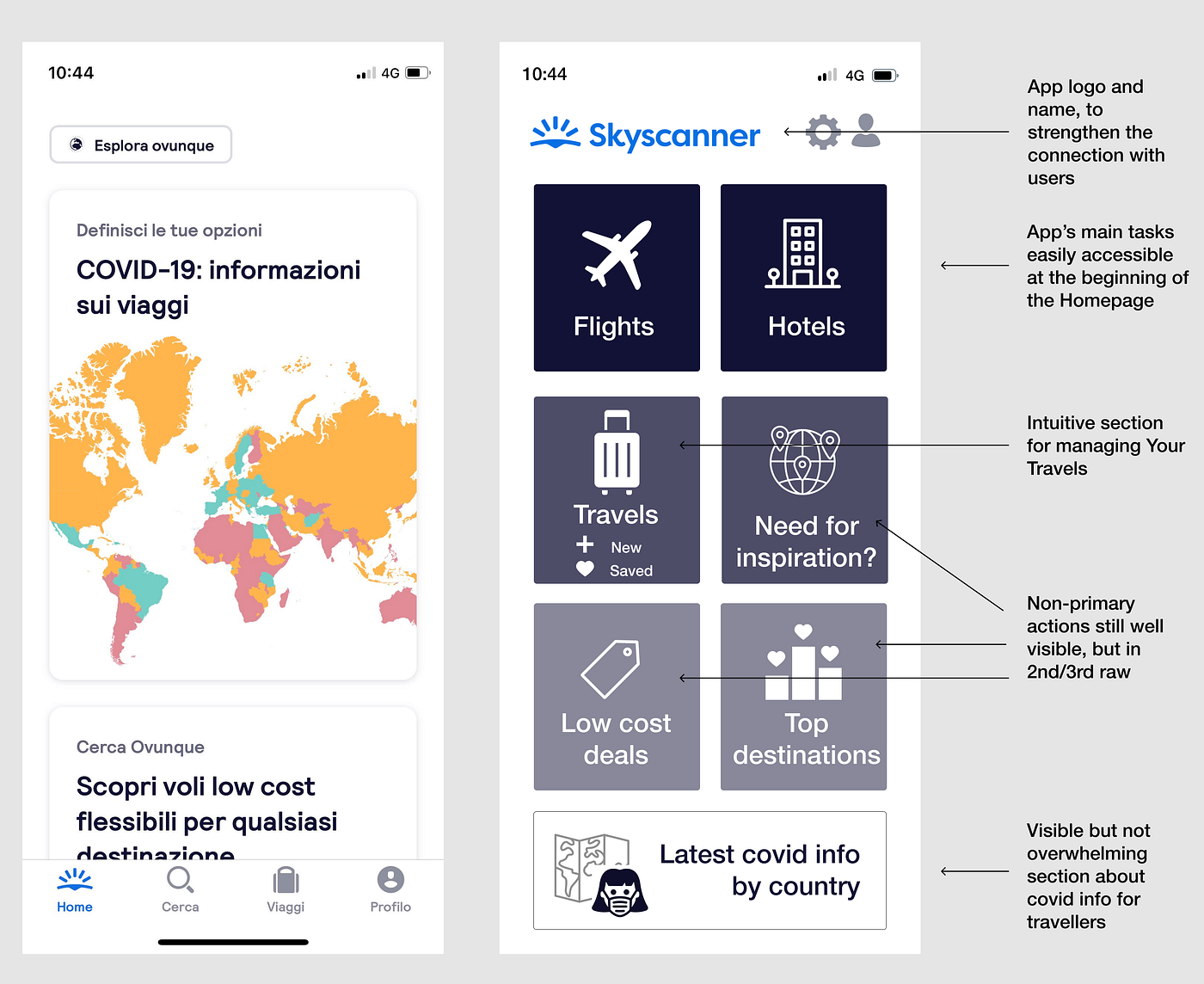 Case Study Redesigning Skyscanner App To Make It Friendlier To Non Digital Native Users By Greta Zunino Bootcamp