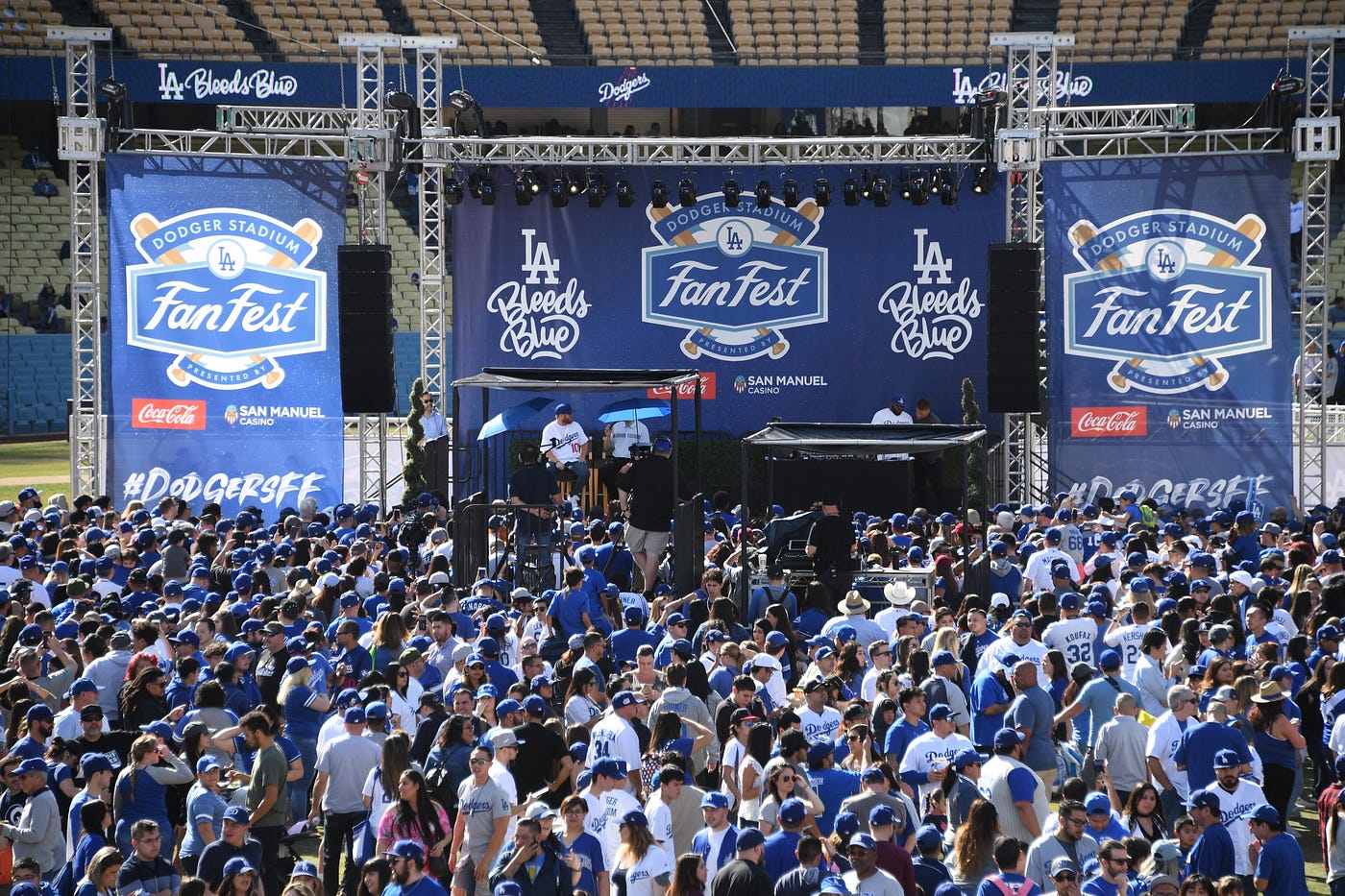 Photos Dodgers Hold Seventh Annual Fanfest At Dodger Stadium By Rowan Kavner Dodger Insider