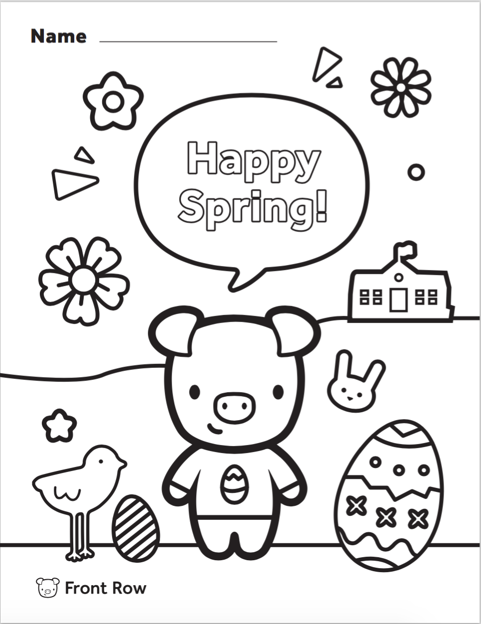 Spring-Themed Coloring Pages 🐣. To celebrate Spring, we made a couple ...