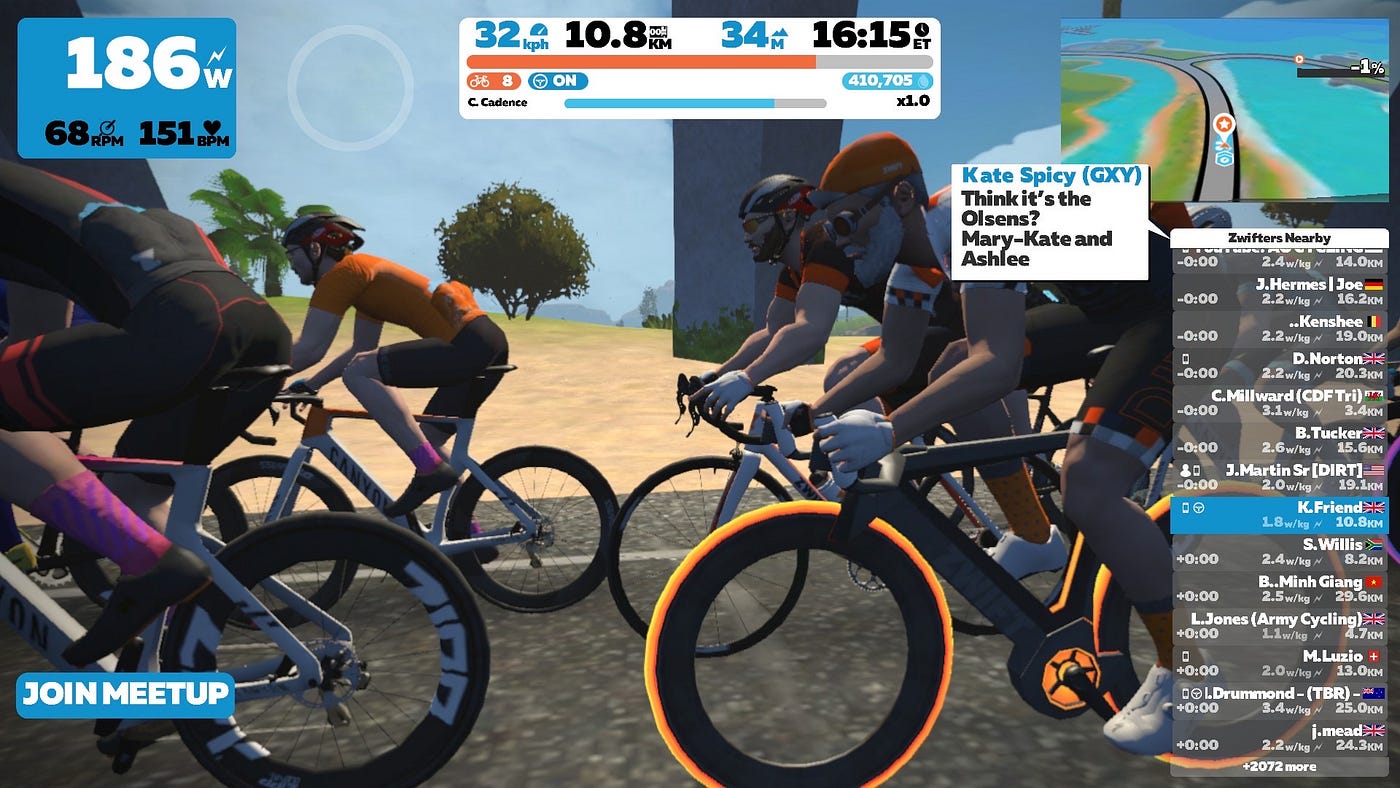 What lessons can virtual cycling teach 