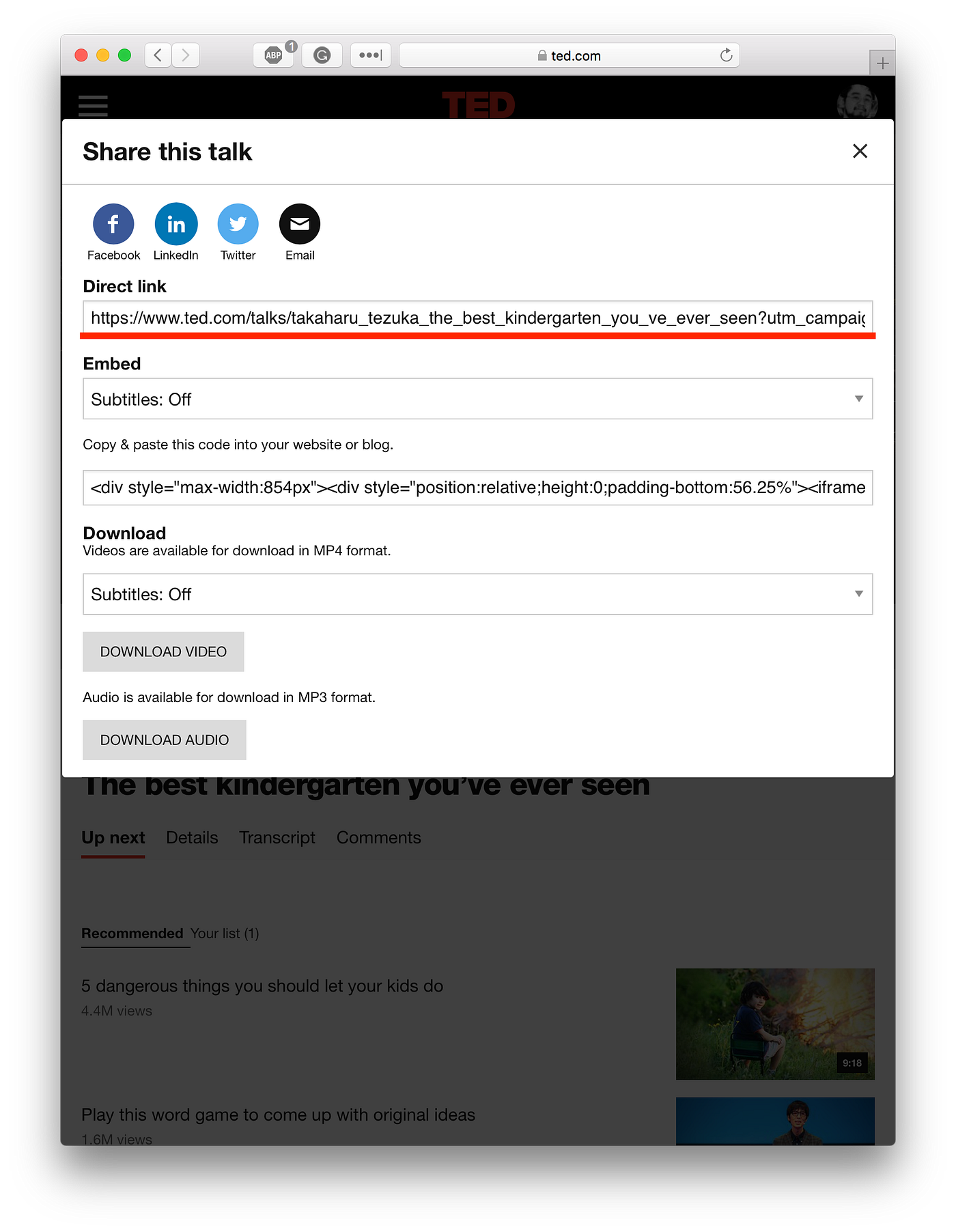 Ted動画をmediumに貼り付ける方法 Urlをコピペするだけ By Ichi Kanaya Pineapple Blog