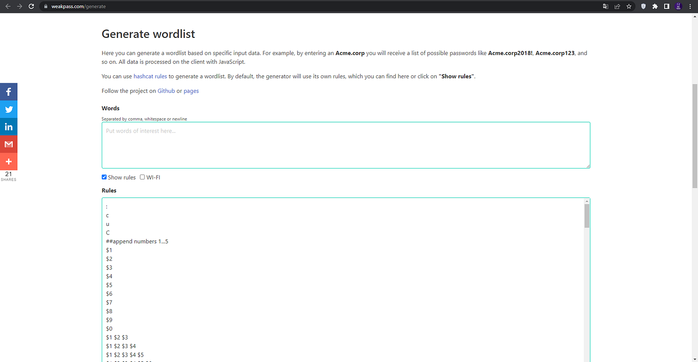 Creating a Custom Worldlist for Brute Force | by Ismail Tasdelen |  DataBulls | Medium