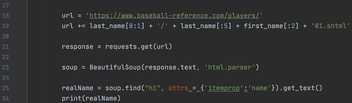 I made a Python program to graph a baseball player’s batting average ...