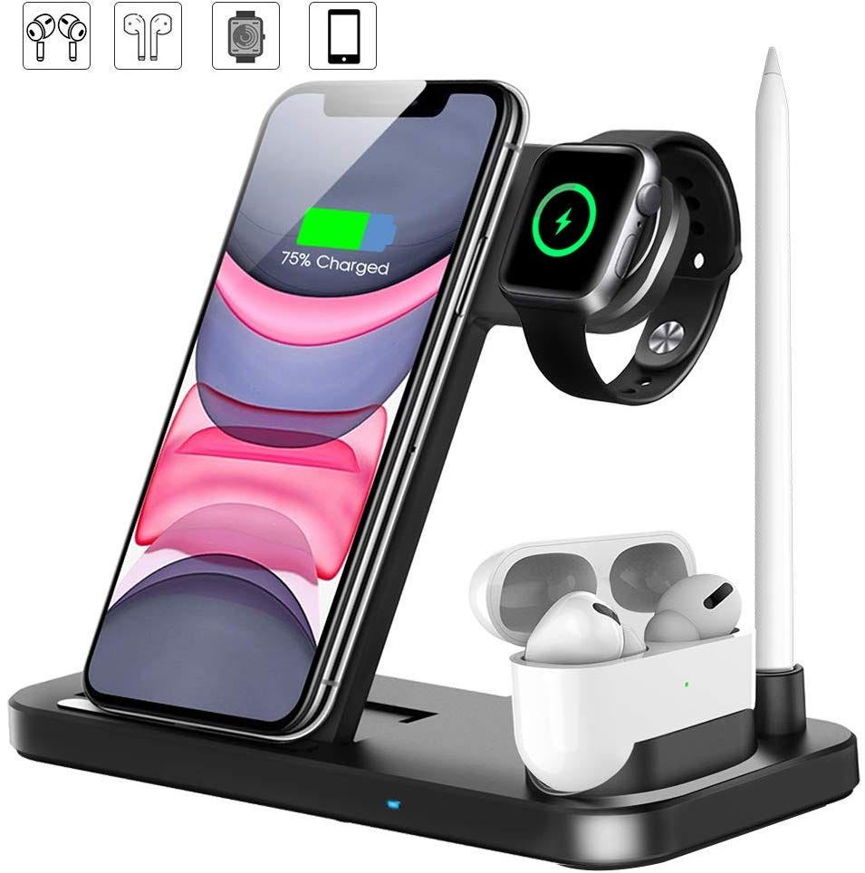 iphone watch airpods charging station
