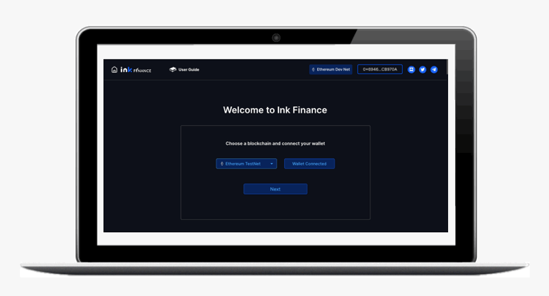 You are invited to test the open beta of Ink Finance webappbeta of Ink Finance webapp