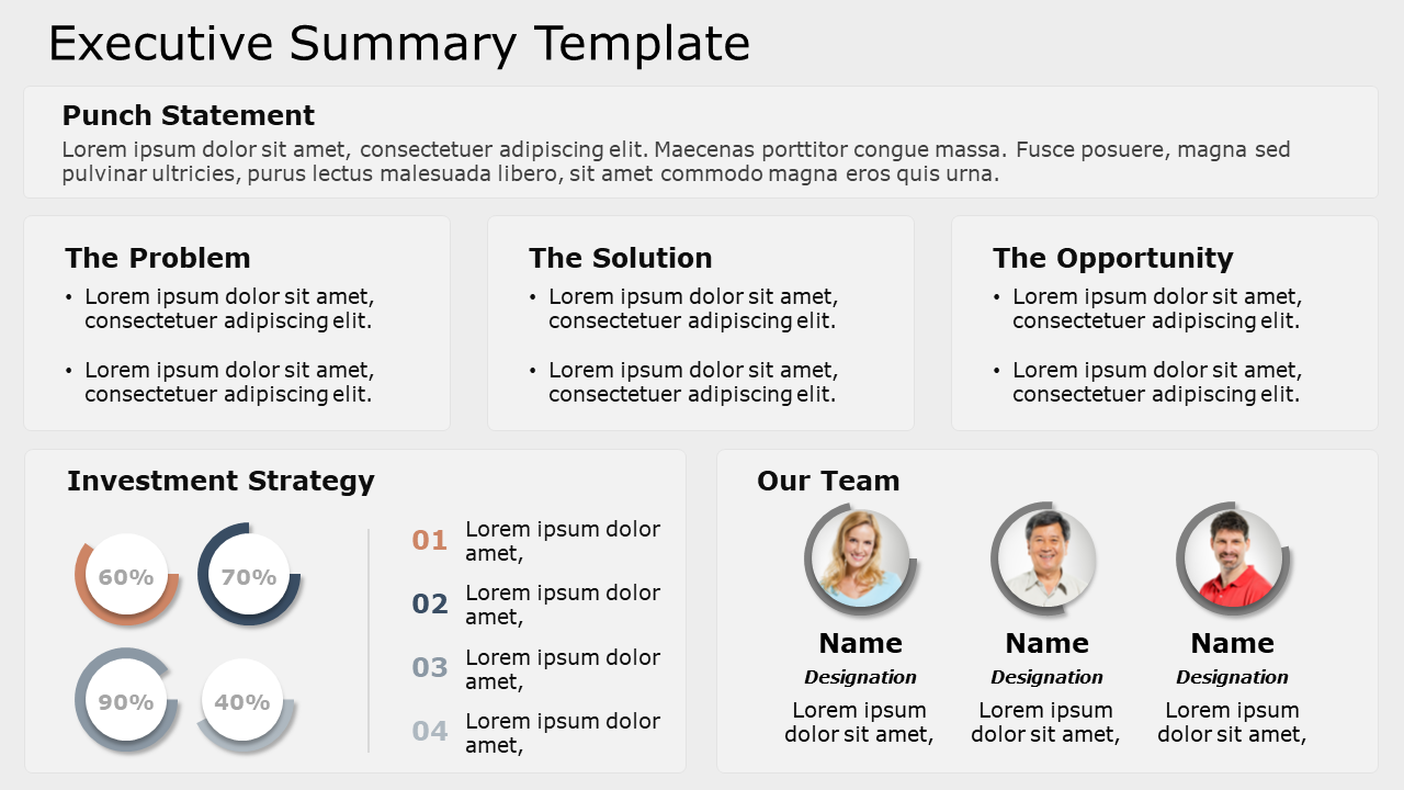 Different Types of Executive Summary Templates For Engaging
