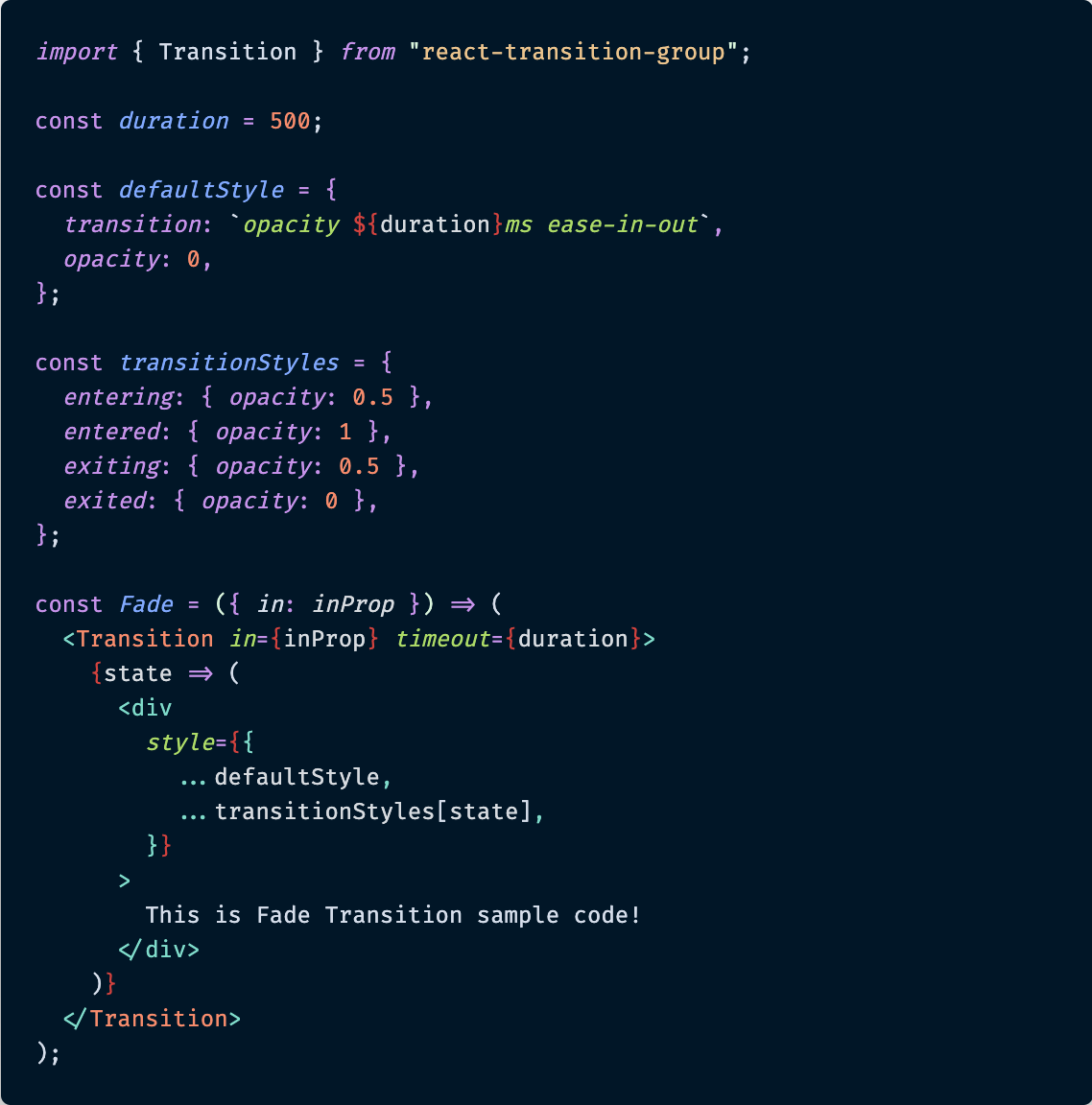 Animating React with React Transition Group | by Paige Niedringhaus | Bits  and Pieces