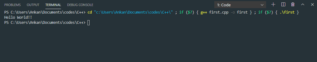 How to run code in visual studio code. Смотреть фото How to run code in visual studio code. Смотреть картинку How to run code in visual studio code. Картинка про How to run code in visual studio code. Фото How to run code in visual studio code