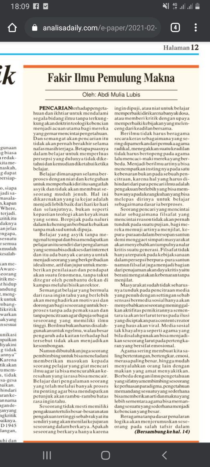 Fakir Ilmu Pemulung Makna Pencarian Akan Pengetahuan Dan Ikhtiar By Abdi Mulia Lubis Medium