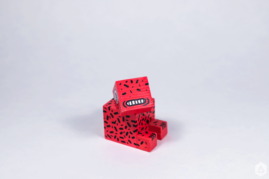 Pisica Pătrată x Un-hidden Bucharest Art Toy Tiger Lilly  by 