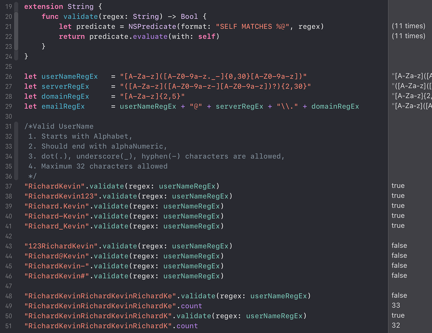 Regular Expression aka RegEx. String, email validation using RegEx in