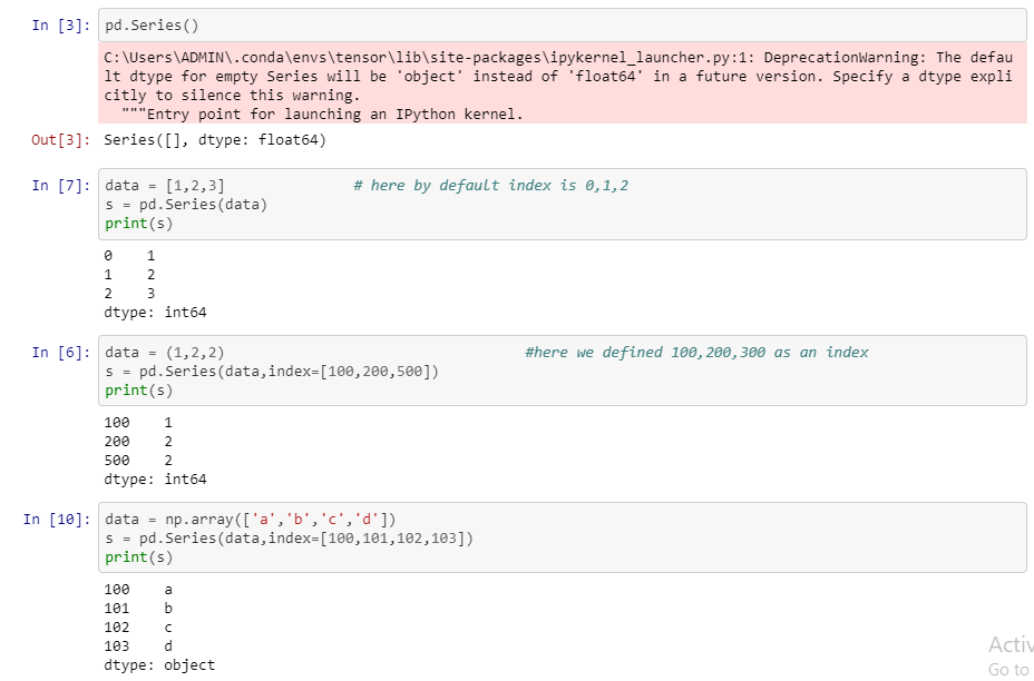 Introduction to Series and DataFrame | by Devesh Kumar | Medium