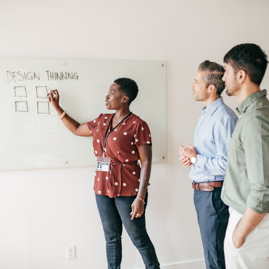 MBA Student and Startup Founders Learning from their University Advisor
