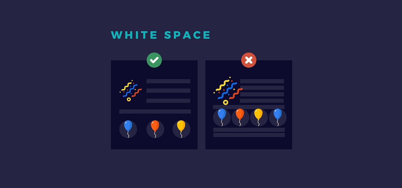 Importance of White Space in Design | by Pratik Hegde | Prototypr
