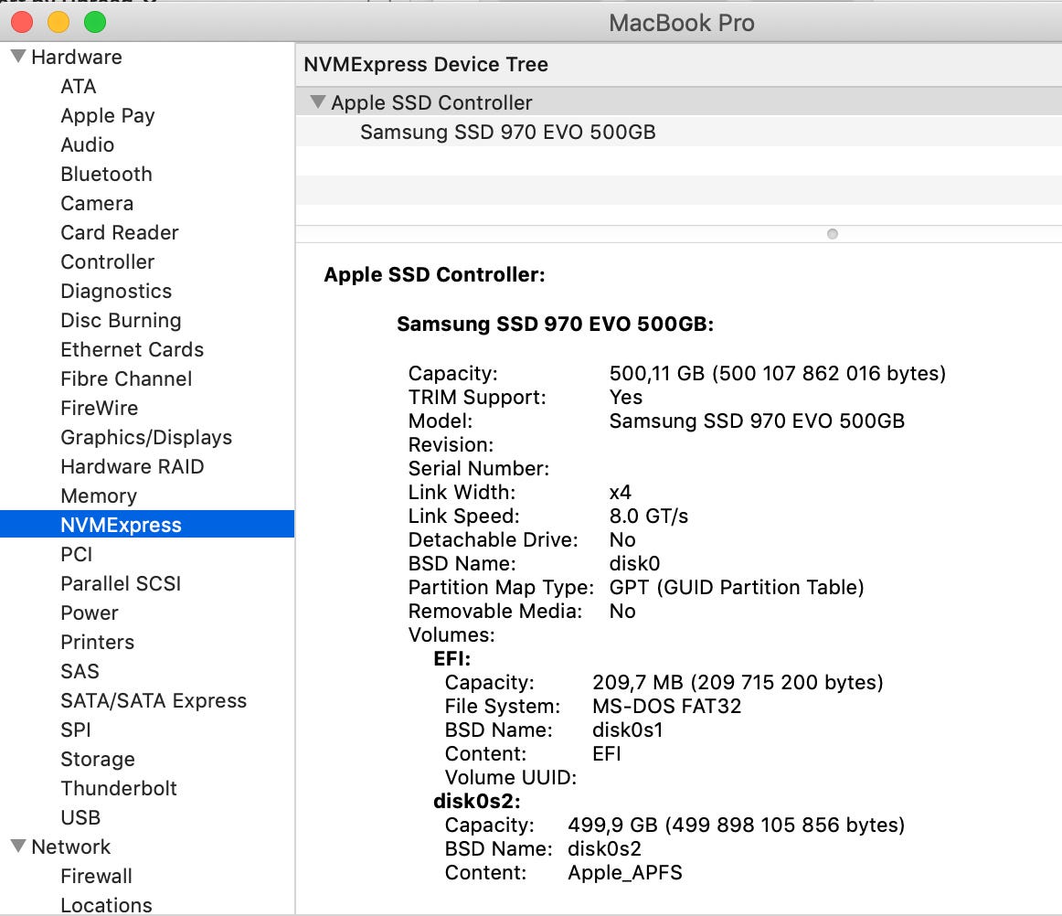 How to replace MacBook SSD with Samsung 970 EVO M.2 NVMe on macOS Catalina  | by Viktor Šulák | Mac O'Clock | Medium