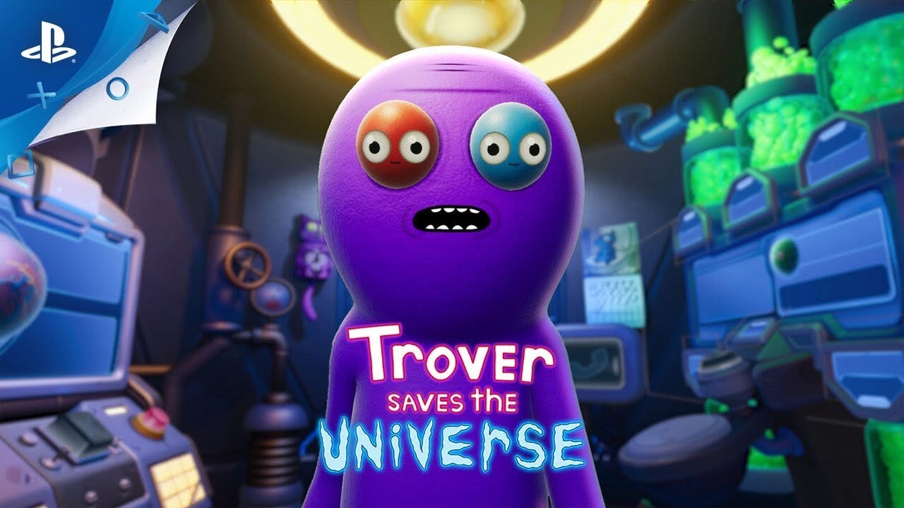 Trover Saves The Universe review. (NOTE: this game is MA15+ and therefor… |  by Pvt Yarp Yarp | Medium